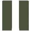 vidaXL Pflanzenständer 2 pcs Olivgrün 24 x 24 x 75 cm Stahl