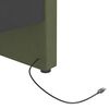 vidaXL Tagesbett mit Matratze USB Dunkelgr&uuml;n Samt 90x200 cm