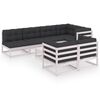 vidaXL 8-tlg. Garten-Lounge-Set mit Kissen Massivholz Kiefer
