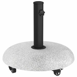vidaXL Sonnenschirmst&auml;nder 21 kg Hellgrau Beton Rund