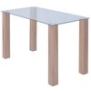 vidaXL Esstisch Glas 120x60x75 cm