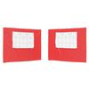 vidaXL Partyzelt-Seitenteil 2 Stk. 300 x 195 cm Rot PE und Stahl