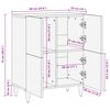 vidaXL Stauraumschr&auml;nke Mehrfarbig 60 x 33,5 x 75 cm Massivholz Mango
