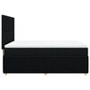 vidaXL Boxspringbett mit Matratze Schwarz 140x190 cm Stoff