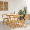 vidaXL Bistrogarnitur 5 pcs &Ouml;l-Natur Massivholz Akazie
