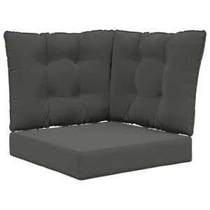 vidaXL Sofakissen f&uuml;r drau&szlig;en Polyester Anthrazit 50,5 x 50,5 cm