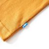 Kinder-Langarmshirt Dunkles Ocker 128
