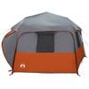 vidaXL Sofort Zelt ALTA Grau und Orange 458 x 458 x 230 cm Stahl