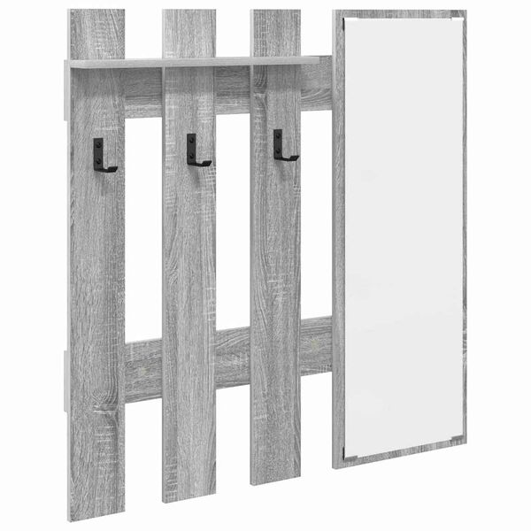 vidaXL Wandmontierter nachttisch Graues Sonoma 100 x 10 x 100 cm