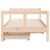 vidaXL Kinderbett mit Schubladen 80x160 cm Massivholz Kiefer