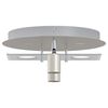 vidaXL Deckenstrahler Nickel 29 x 29 x 11 cm Stahl und Glas