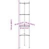 vidaXL Tomatenk&auml;fige 4 Stk. 154 cm Stahl und PP