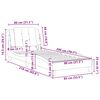 vidaXL Bettgestell ohne Matratze "Zadar" Schwarz 80x200 cm Kunstleder
