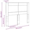 vidaXL Kopfteil mit Kopfteil Wei&szlig; 135 cm Holzwerkstoff