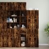 vidaXL Hochschrank Schmal R&auml;uchereiche 30x42,5x225 cm Holzwerkstoff