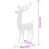 vidaXL XXL Rentiere Weihnachtsdekoration Acryl 250 LED 3 Stk. 180 cm