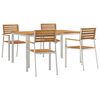 vidaXL Garten Essgruppe 5 pcs Braun Massivholz Akazie