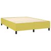 vidaXL Boxspringbett mit Matratze & LED Gr&uuml;n 140x200 cm Stoff