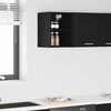 vidaXL H&auml;ngeschrank Schwarz Eichen-Optik 30 x 29,5 x 40 cm