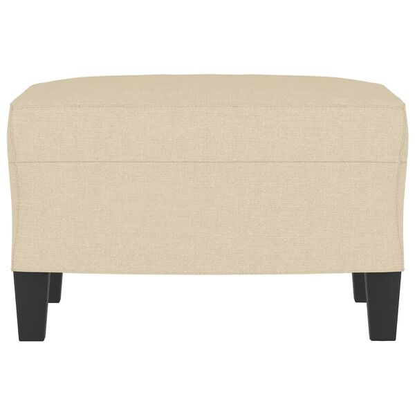 vidaXL Fu&szlig;hocker Creme 60x50x41 cm Stoff