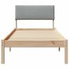 vidaXL Bettgestell Braun und hellgrau 80 x 200 cm Massivholz Kiefer