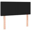 vidaXL Boxspringbett mit Matratze & LED Schwarz 120x190 cm Stoff
