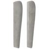 vidaXL Boxspringbett mit Matratze Hellgrau 90x200 cm Samt