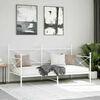 vidaXL Tagesbett ohne Matratze Wei&szlig; 107x203 cm Stahl