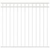 vidaXL Zaunelement ASSEN Wei&szlig; 170 x 120 cm Stahl