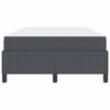 vidaXL Bettrahmen mit Matratze Dunkelgrau 120 x 190 cm Stoff
