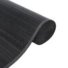 vidaXL Teppich Rechteckig Grau 100x500 cm Bambus