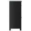 vidaXL Badschrank BERG Schwarz 40x34x80 cm Massivholz Kiefer