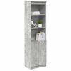 vidaXL Highboard Betongrau 50x35x180 cm Holzwerkstoff