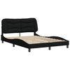 vidaXL Bettgestell ohne Matratze "Hvar" Schwarz 140x190 cm Stoff