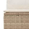 vidaXL Garten-Sofa-Set mit Kissen 8 pcs Beige Poly Rattan