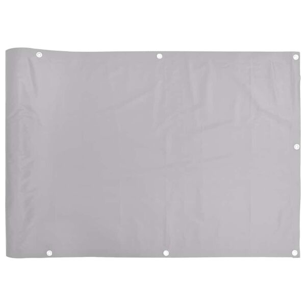vidaXL Balkon-Sichtschutz Grau 1000x75 cm PVC