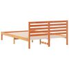 vidaXL Bettrahmen Wachsbraun 140 x 210 cm Massives Kiefernholz