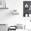 vidaXL Schweberegal Grau 23x23,5x3,8 cm MDF