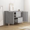 vidaXL Sideboard Grau Sonoma-Eiche 103,5x35x70 cm Holzwerkstoff