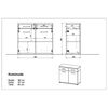 Germania Kommode mit Schubladen GW-Topix Weiß und Eiche-Optik