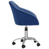 vidaXL Esszimmerst&uuml;hle 6 Stk. Drehbar Blau Stoff