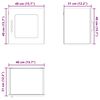 vidaXL K&uuml;chenschrank 2 pcs Ger&auml;ucherte Eiche 40 x 31 x 40 cm