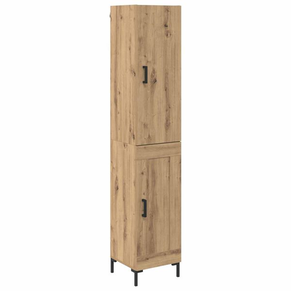vidaXL Highboard Artisan-Eiche 69,5 x 34 x 180 cm Holzwerkstoff