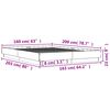 vidaXL Bettgestell Betongrau 160x200 cm Holzwerkstoff