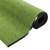 vidaXL Fu&szlig;matte Gr&uuml;n und Schwarz 120 x 350 cm Polyamid und PVC