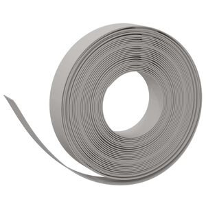 vidaXL Gartenumrandung 25 m 10 cm PE Grau