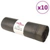 vidaXL M&uuml;lls&auml;cke mit Zugband 250 Stk. Schwarz 60 L