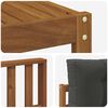 vidaXL Outdoor-Sofagarnitur mit Kissen 6 pcs Natur und Anthrazit