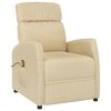 vidaXL Massagesessel Creme Stoff