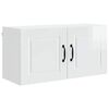 vidaXL Wandschrank PORTO Hochglanz Wei&szlig; 80 x 31 x 40 cm Holzwerkstoff